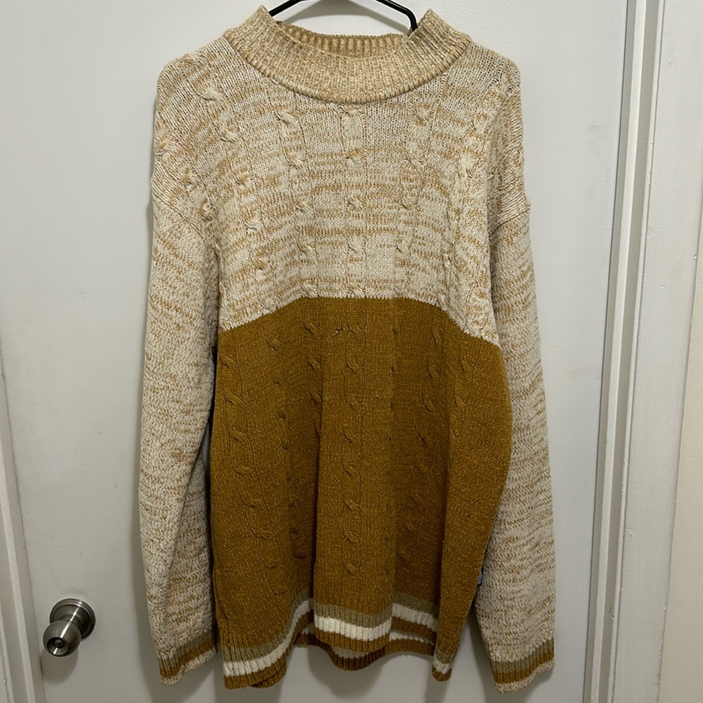 Vintage Diss Jeans Knit Acrylic Sweater size XL